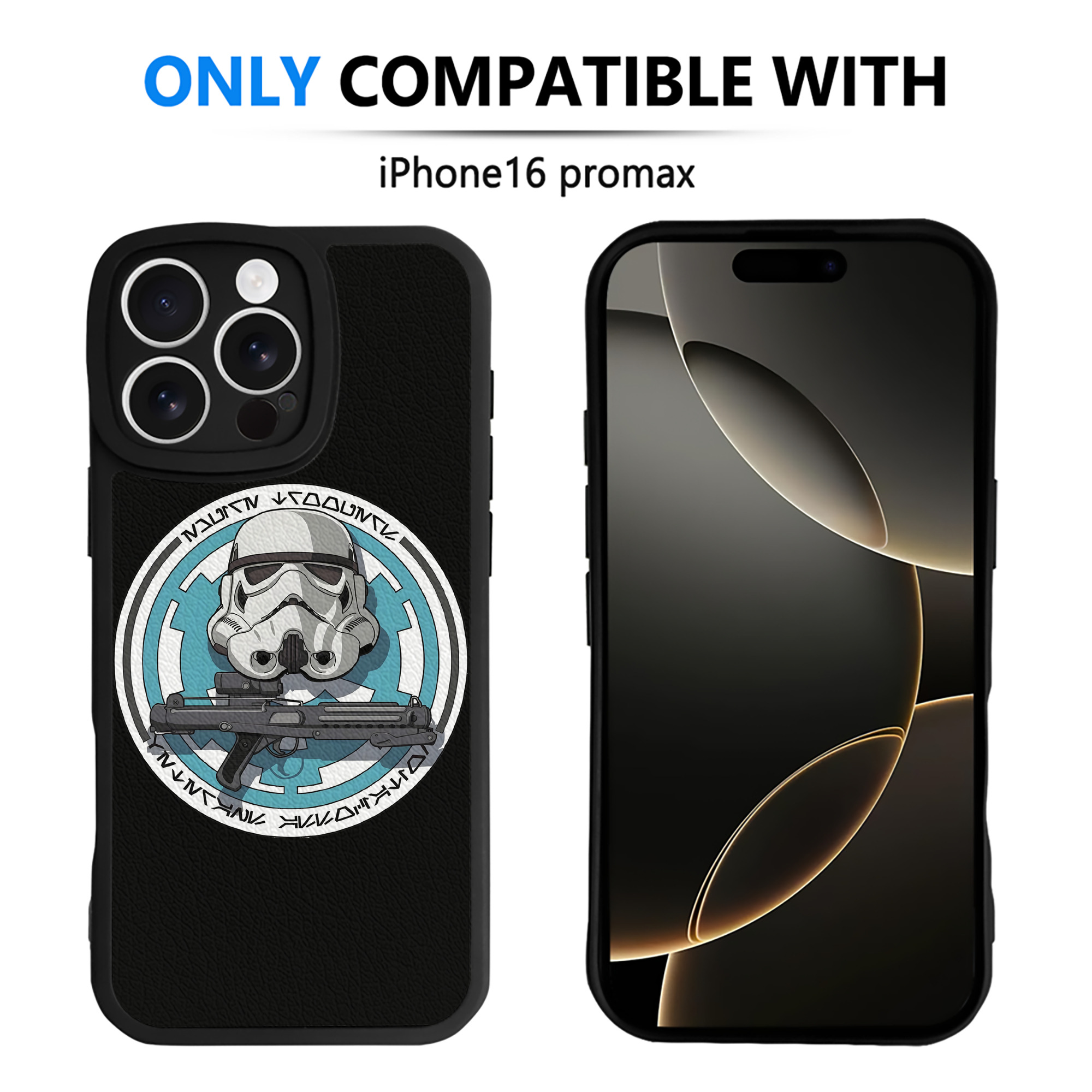 （画像用） スター・ウォーズ Star Wars 【iPhone 16シリーズ対応】シリコンスマホケース（レザー調） 材質：シリコン